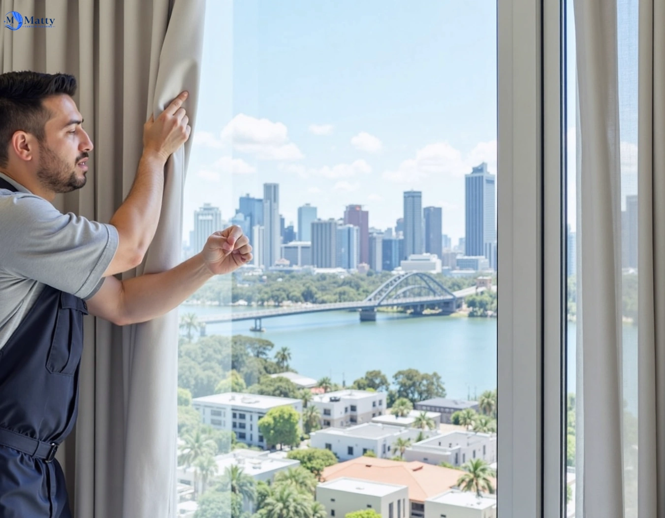 Professional curtain steam cleaning service thornleigh-nsw QLD by Matty Curtain Cleaning