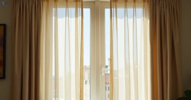 Dusty and dull curtains in thornleigh-nsw before steam cleaning